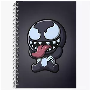 دفتر زبان سه خط 50 برگ خندالو طرح ونوم (Venom)