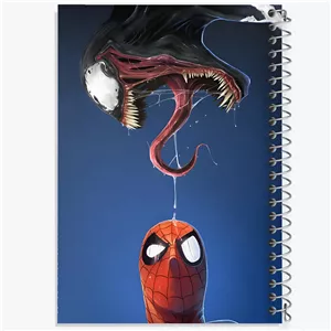 دفتر نقاشی 50 برگ خندالو طرح ونوم و مرد عنکبوتی