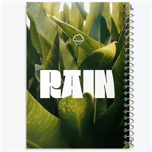 دفتر مشق 100 برگ خندالو طرح باران (Rain)