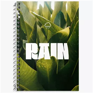 دفتر لغت 50 برگ خندالو طرح باران (Rain)