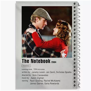 دفتر نقطه ای مهندسی 100 برگ خندالو طرح دفترچه خاطرات (The Notebook)