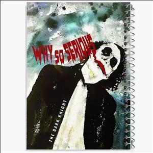 دفتر طراحی 100 برگ خندالو طرح جوکر (Joker)