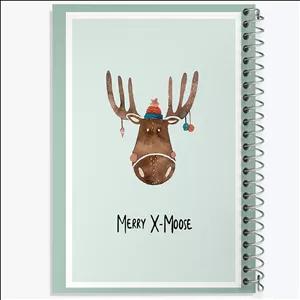 دفتر نقاشی 100 برگ خندالو طرح گوزن کریسمس