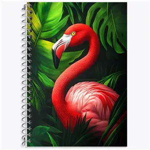 دفتر زبان سه خط 50 برگ خندالو طرح فلامینگو