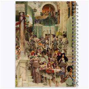 دفتر نت موسیقی 50 برگ خندالو طرح نقاشی بهار اثر لارنس آلما تادما