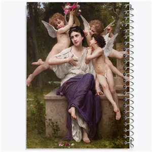 دفتر نقاشی 50 برگ خندالو طرح نقاشی رویای بهار اثر ویلیام آدولف بوگرو