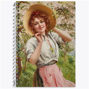 دفتر زبان سه خط 50 برگ خندالو طرح نقاشی بهار اثر امیلی ورنون