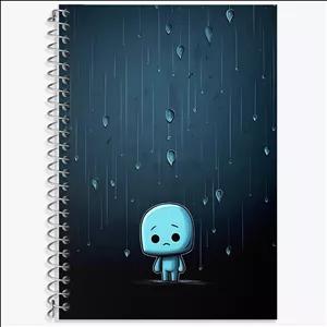 دفتر زبان سه خط 100 برگ خندالو طرح آدمک کوچولو