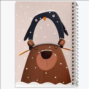 دفتر نقاشی 100 برگ خندالو طرح خرس و پنگوئن