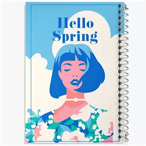 دفتر مشق 50 برگ خندالو طرح سلام به بهار