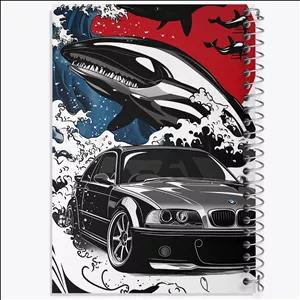 دفتر طراحی 100 برگ خندالو طرح بی ام دبلیو (BMW)