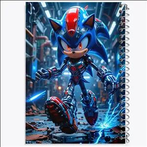 دفتر طراحی 100 برگ خندالو طرح سونیک (Sonic)