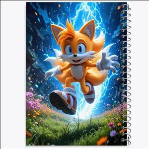 دفتر طراحی 100 برگ خندالو طرح سونیک (Sonic)