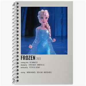 دفتر لغت 50 برگ خندالو طرح فروزن (Frozen)