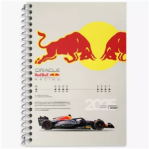 دفتر زبان دو خط 50 برگ خندالو طرح تیم مسابقه ردبول (Red Bull Racing)