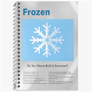 دفتر لغت 100 برگ خندالو طرح فروزن (Frozen)