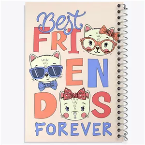 دفتر نت موسیقی 50 برگ خندالو طرح Best Friendos Forever