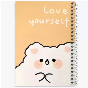 دفتر لیست خرید 50 برگ خندالو طرح Love YourSelf