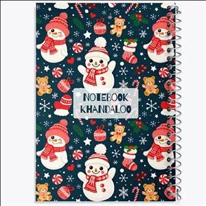 دفتر نقاشی 100 برگ خندالو طرح آدم برفی و کریسمس