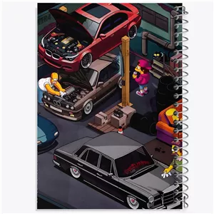 دفتر لیست خرید 50 برگ خندالو طرح سیمپسون ها (Simpsons)