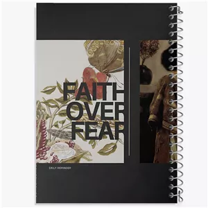 دفتر لیست خرید 50 برگ خندالو طرح Faith over fear
