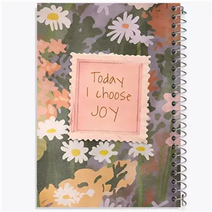 دفتر لیست خرید 50 برگ خندالو طرح Today I choose joy