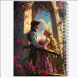 دفتر طراحی 100 برگ خندالو طرح پرنسس های دیزنی