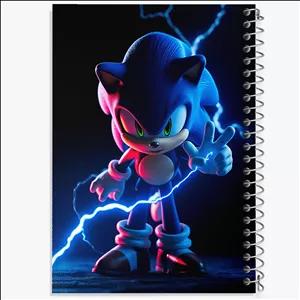دفتر نقطه ای مهندسی 100 برگ خندالو طرح سونیک (Sonic)