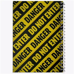 دفتر لیست خرید 50 برگ خندالو طرح Do not enter danger