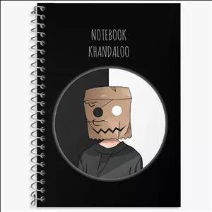 دفتر زبان دو خط 100 برگ خندالو طرح آدمک کارتونی