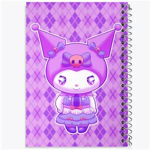 دفتر لیست خرید 50 برگ خندالو طرح کرومی (Kuromi)