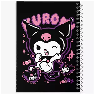 دفتر لیست خرید 50 برگ خندالو طرح کرومی (Kuromi)
