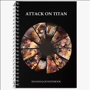 دفتر لغت 50 برگ خندالو طرح انیمه اتک آن تایتان (Attack on Titan)