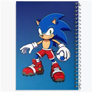 دفتر نقطه ای مهندسی 50 برگ خندالو طرح سونیک (Sonic)