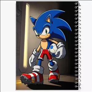 دفتر شطرنجی 100 برگ خندالو طرح سونیک (Sonic)