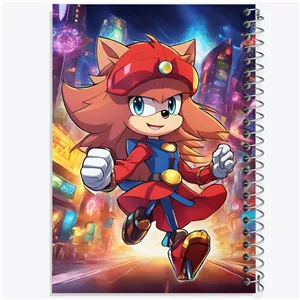 دفتر مشق 50 برگ خندالو طرح سونیک (Sonic)