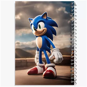 دفتر مشق 50 برگ خندالو طرح سونیک (Sonic)