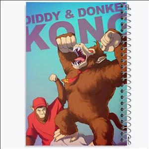 دفتر طراحی 100 برگ خندالو طرح کینگ کونگ