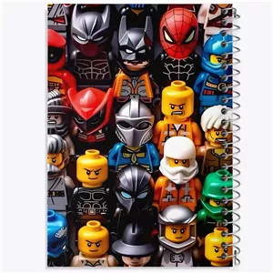 دفتر لیست خرید 50 برگ خندالو طرح لگو (Lego)
