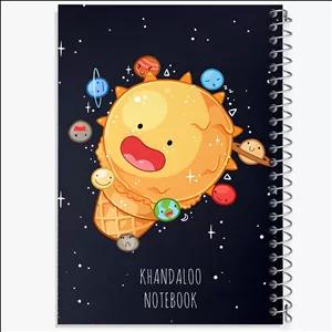 دفتر طراحی 100 برگ خندالو طرح کهکشان (galaxy)