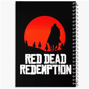 دفتر نقطه ای مهندسی 50 برگ خندالو طرح رد دد (Red Dead)