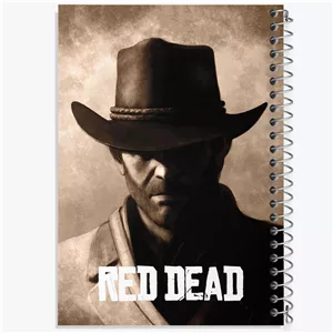 دفتر شطرنجی 100 برگ خندالو طرح رد دد (Red Dead)