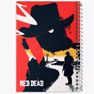 دفتر مشق 50 برگ خندالو طرح رد دد (Red Dead)