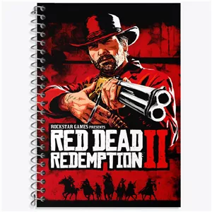 دفتر لغت 50 برگ خندالو طرح رد دد (Red Dead)