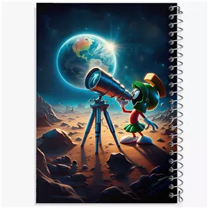 دفتر لیست خرید 50 برگ خندالو طرح ماروین مریخی (Marvin the Martian)