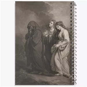 دفتر نقاشی 50 برگ خندالو طرح نقاشی سه مریم به گور می روند اثر بنجامین وست