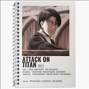 دفتر لغت 100 برگ خندالو طرح انیمه اتک آن تایتان (Attack on Titan)