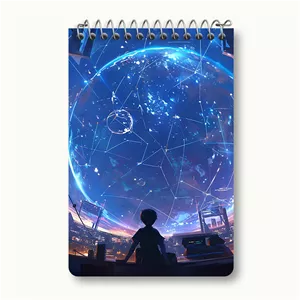 دفتر یادداشت خندالو طرح آسمان شب