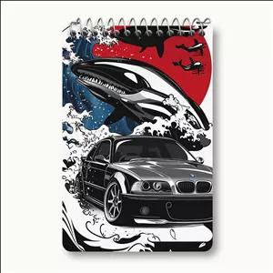 دفتر یادداشت خندالو طرح بی ام دبلیو (BMW)
