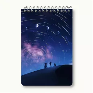 دفتر یادداشت خندالو طرح آسمان شب
